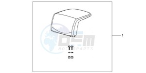 XL1000VA9 Europe Direct - (ED / ABS) drawing TOP BOX PILLION PAD (TOP)