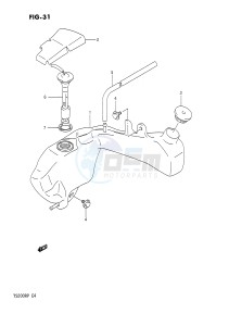 TS200R (E4) drawing OIL TANK