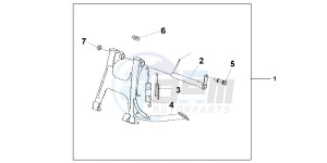 VFR1200FD VFR1200F UK - (E) drawing MAIN STAND