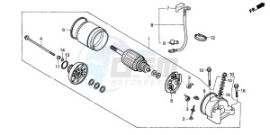 CG125M drawing STARTING MOTOR