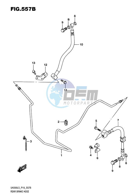 REAR BRAKE HOSE