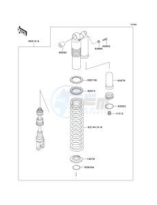 KDX 200 H (H10-H11) drawing SHOCK ABSORBER-- S- -