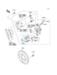 KFX700 KSV700-A2 EU drawing Front Brake