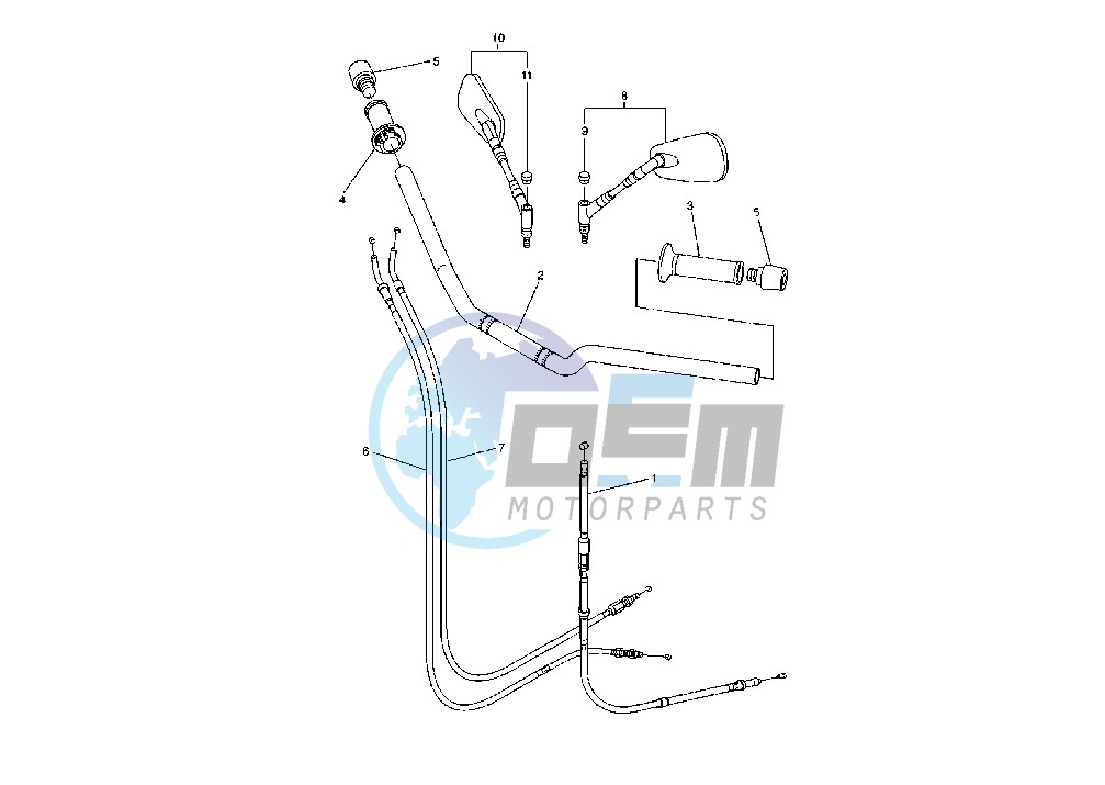 STEERING HANDLE-CABLE