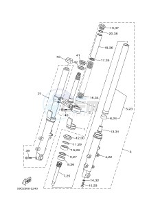 XP500A T-MAX 530 (59CT) drawing FRONT FORK