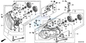 GL1800A Australia - (U) drawing HEADLIGHT