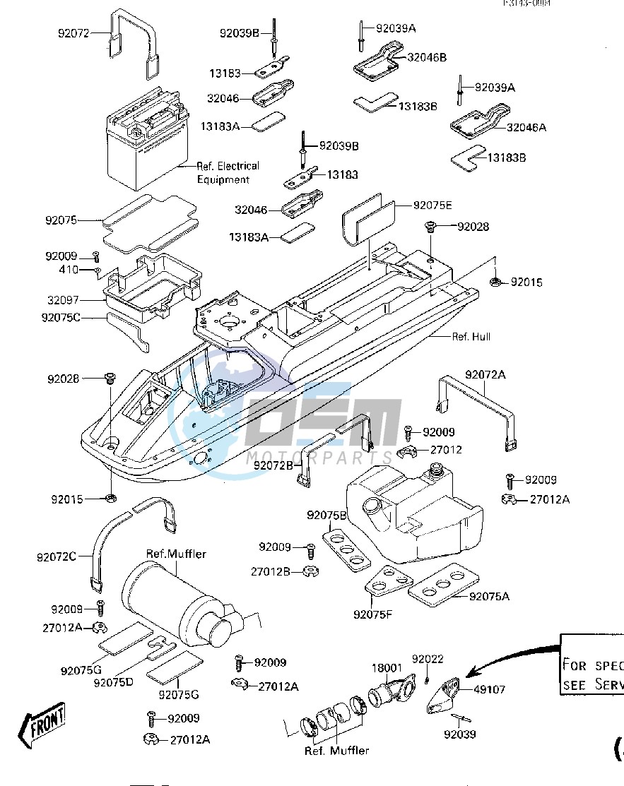 HULL FITTINGS -- JF650-A1- -