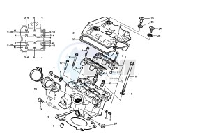 RAPTOR 650 drawing REAR CYLINDER HEAD