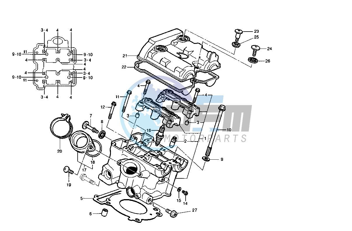 REAR CYLINDER HEAD