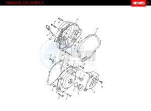 YAMAHA 125 4T EURO 3 ENGINE drawing T06