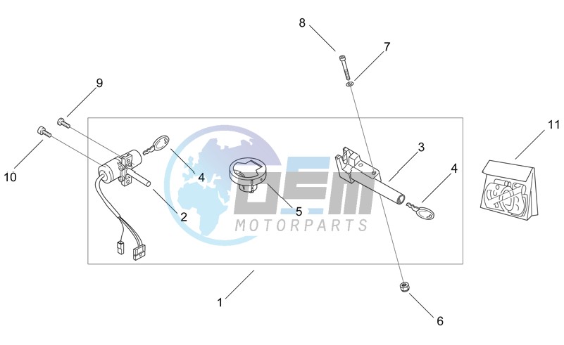 Decal and Lock hardware kit