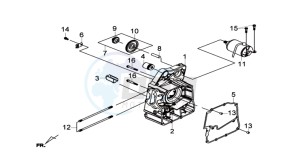 GTS 300 I drawing CRANKCASE RIGHT / START MOTOR