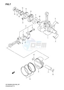 SV1000 (E3-E28) drawing CRANKSHAFT