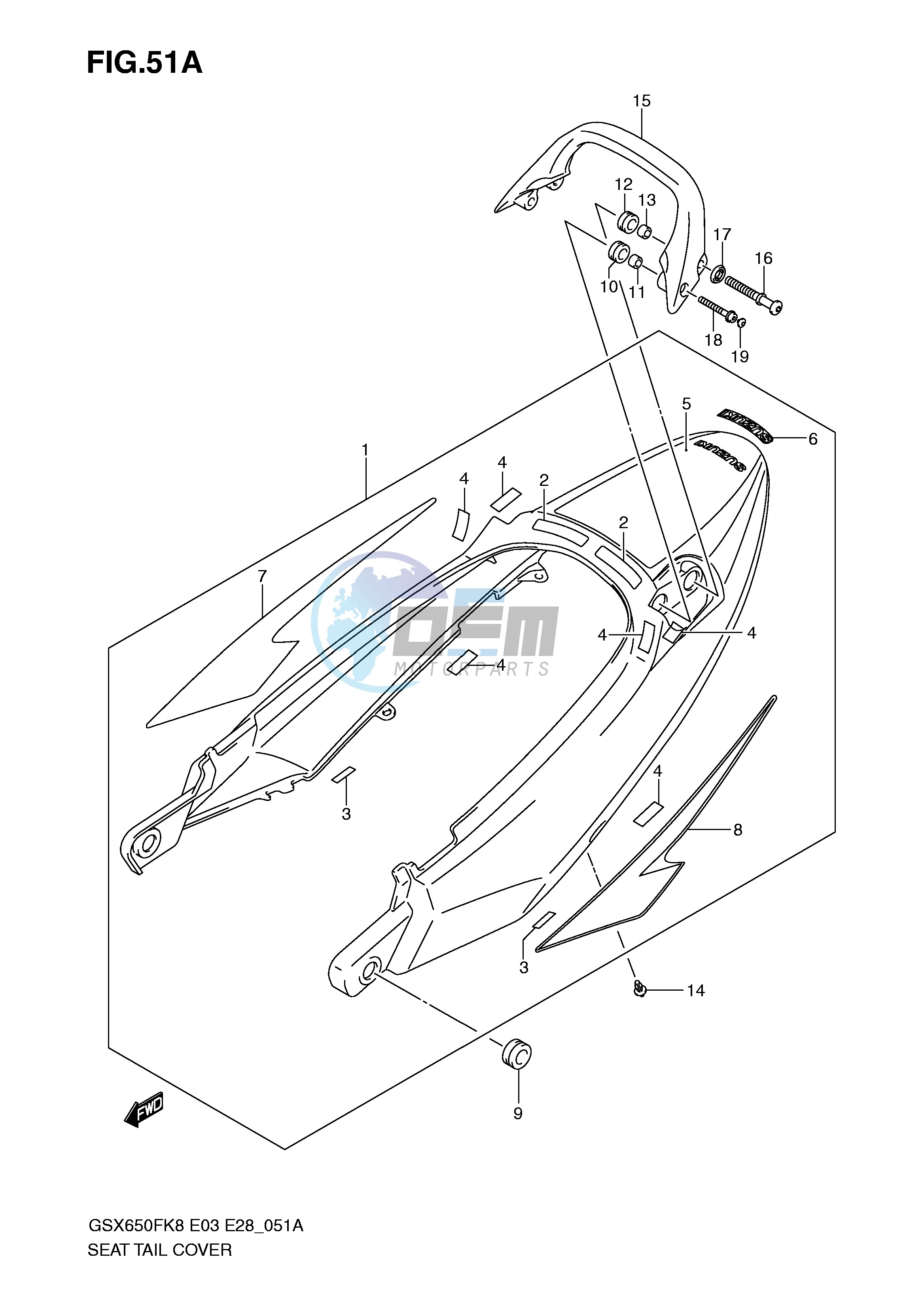 SEAT TAIL COVER (MODEL K9)