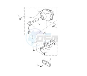 WR X 125 drawing TAILLIGHT