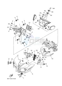 MTN1000 MTN-1000 MT-10 (B67G) drawing COWLING 1