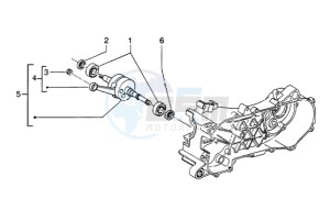 Zip 50 SP H2O Liquid cooling drawing Crankshaft