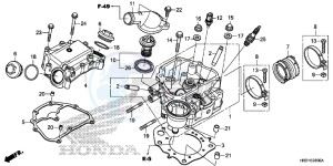 TRX420TE1H Europe Direct - (ED) drawing CYLINDER HEAD