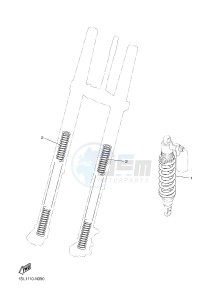 YZ450F (B118 B119 B11A B11B) drawing ALTERNATE FOR CHASSIS