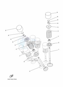 YZF320-A YZF-R3 (B7P6) drawing VALVE