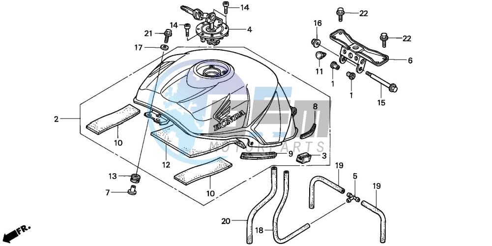 FUEL TANK (CBR900RR2,3)