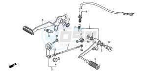 CBF600NA drawing BRAKE PEDAL/ CHANGE PEDAL (CBF600S6/SA6/N6/NA6)