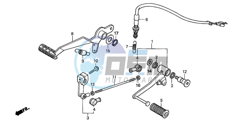 BRAKE PEDAL/ CHANGE PEDAL (CBF600S6/SA6/N6/NA6)