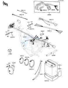 KZ 250 L [CSR BELT] (L1) [CSR BELT] drawing CHASSIS ELECTRICAL EQUIPMENT