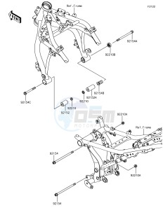 NINJA 650 EX650KJFA XX (EU ME A(FRICA) drawing Engine Mount