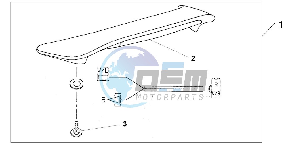 TRUNK UPPER SPOILER (NH469M)