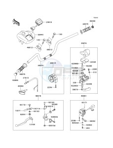 KSV 700 B [KFX700 V FORCE] (B1-B2) [KFX700 V FORCE] drawing HANDLEBAR