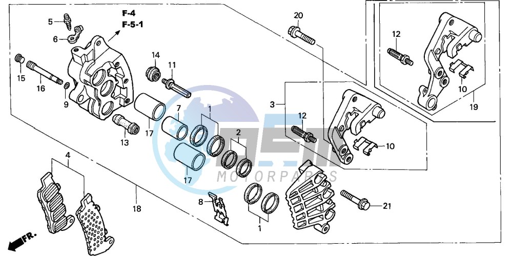 R. FRONT BRAKE CALIPER