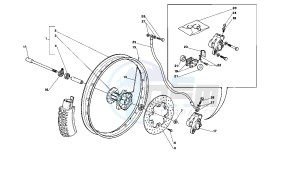 Tuareg Rally 50 drawing Front wheel