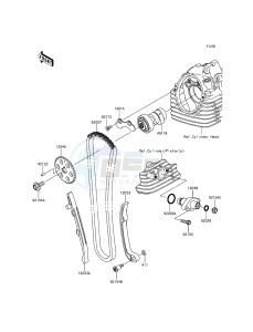 D-TRACKER KLX150HGF XX (EU ME A(FRICA) drawing Camshaft(s)/Tensioner