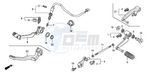 CB1300 CB1300SUPER FOUR drawing PEDAL