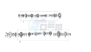 CROSS CITY - 125 CC 4T EU3 drawing GEAR BOX