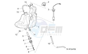 SR 50 H2O new ie AND carb. drawing Oil tank