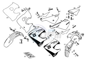 SENDA SM X-TREM EU2 - 50 cc drawing BODY