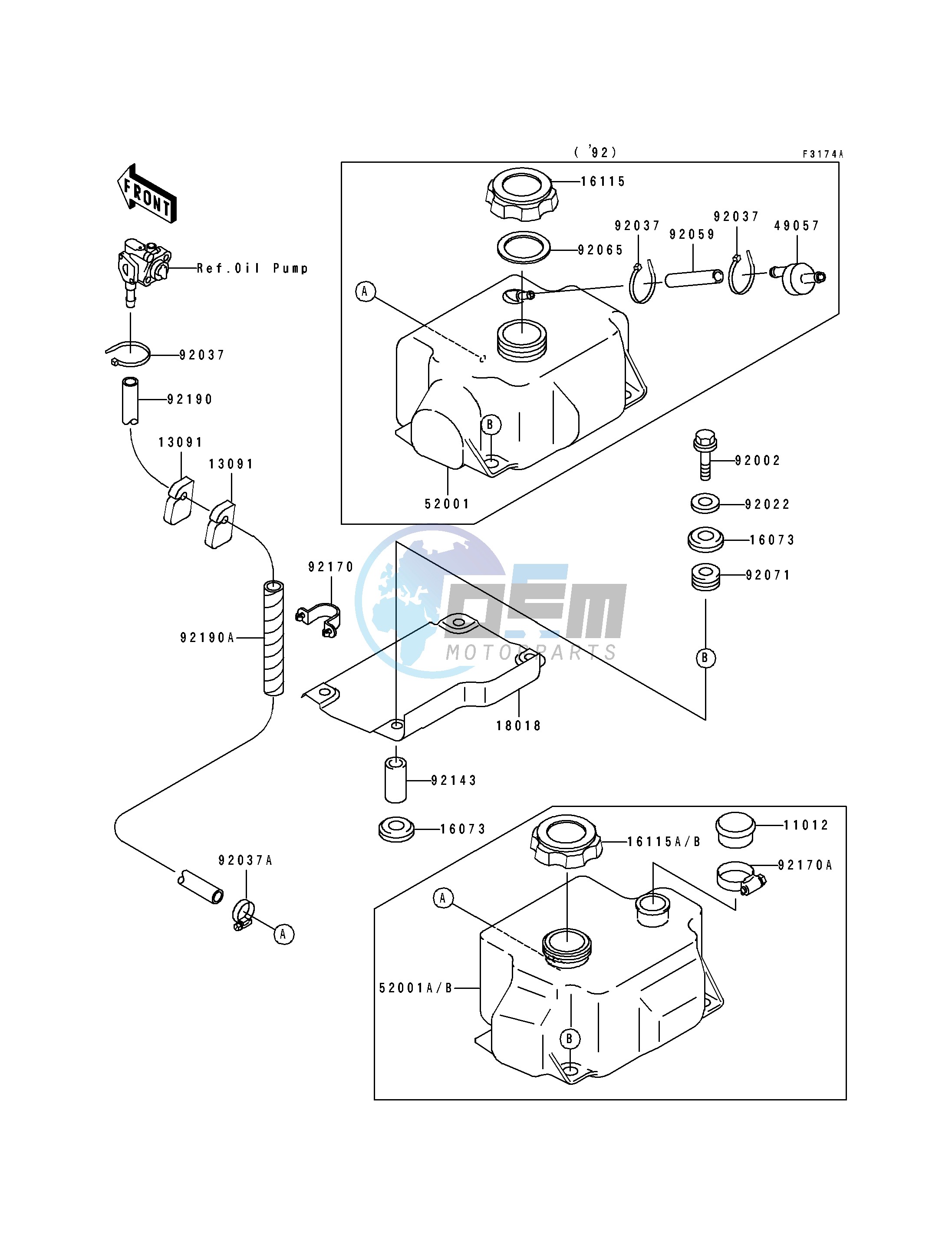 OIL TANK-- KAW42718 92&NAMI.- -