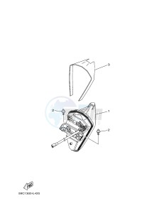 XP500 TMAX T-MAX 530 (2PWL) drawing TAILLIGHT