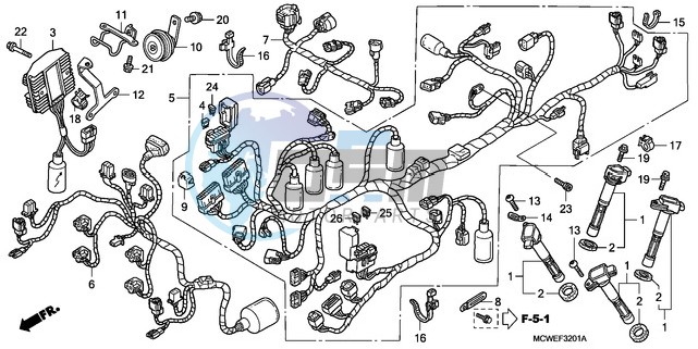 WIRE HARNESS (VFR800A)