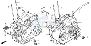 XR80R drawing CRANKCASE