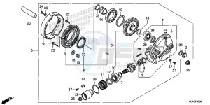 VT750CSD Shadow - VT750CS-D 2ED - (2ED) drawing FINAL DRIVEN GEAR