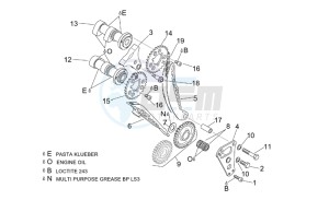 RSV 1000 Tuono drawing Front cylinder timing system