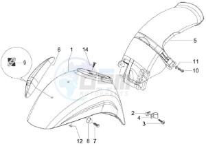 LX 125 4T E3 Vietnam drawing Wheel housing - Mudguard