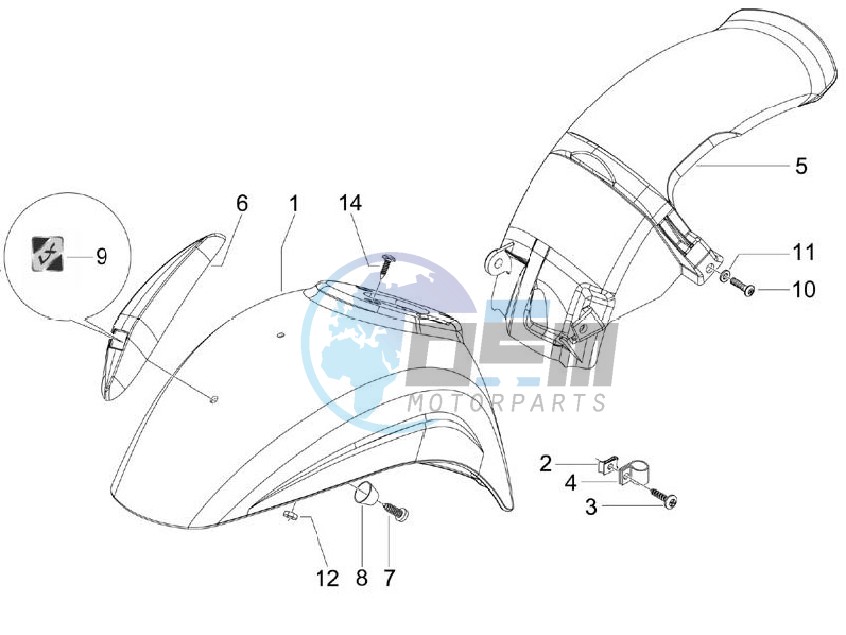 Wheel housing - Mudguard