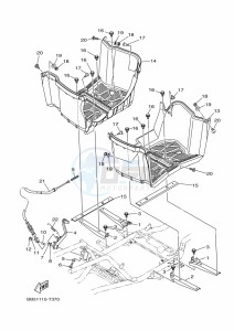 YFM450FWBD KODIAK 450 EPS (BEYB) drawing STAND & FOOTREST