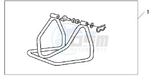 CB600FC drawing REAR PADDOCK STAND