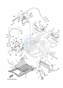 MWD300 TRICITY 300 (BED7) drawing STAND & FOOTREST