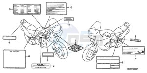 XL1000V9 E / MKH drawing CAUTION LABEL